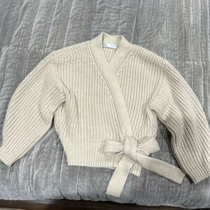 ZARA Women jacket cream size m.  Worn several times